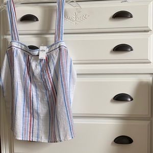 Gap Apron Tank in Red Stripe